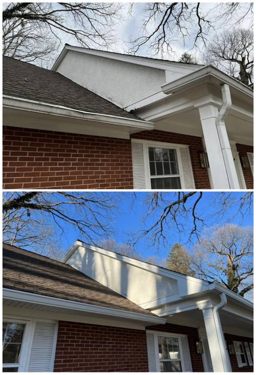 Before and After Gutter Project